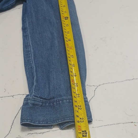 MADEWELL Denim Puff-Sleeve Shirtdress in Harris Wash sz M, gentle Used - Picture 13 of 13